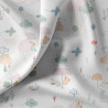 Printed Cotton GAEL White / Petal